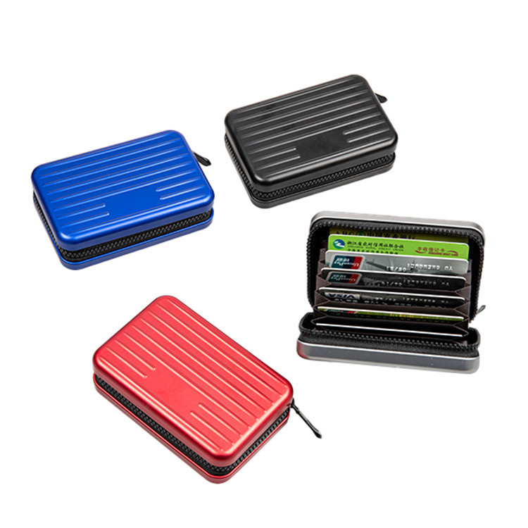 Como mellora unha carteira de tarxetas de aluminio con cremalleira a seguridade e organización diarias?