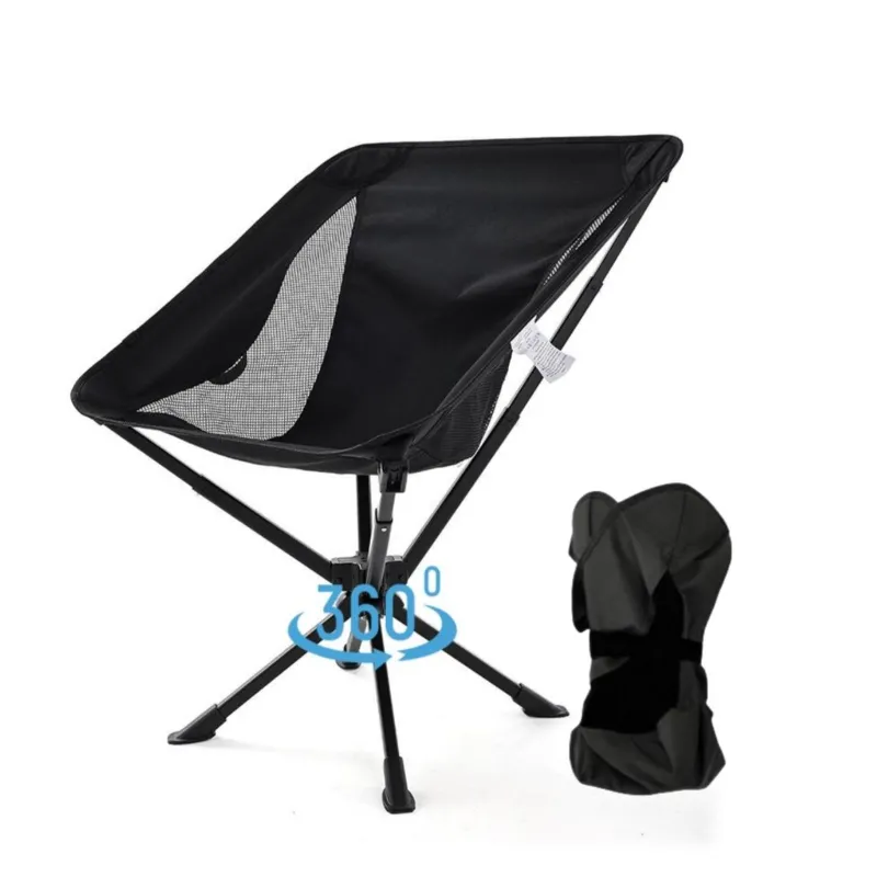 Cadeira de camping portátil xiratoria de 360 ​​graos