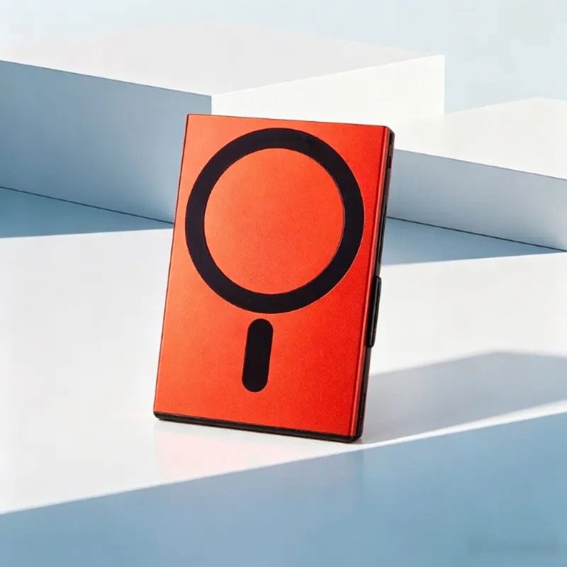 Soporte magnético de aluminio ultrafino para tarjetas emergentes automáticas